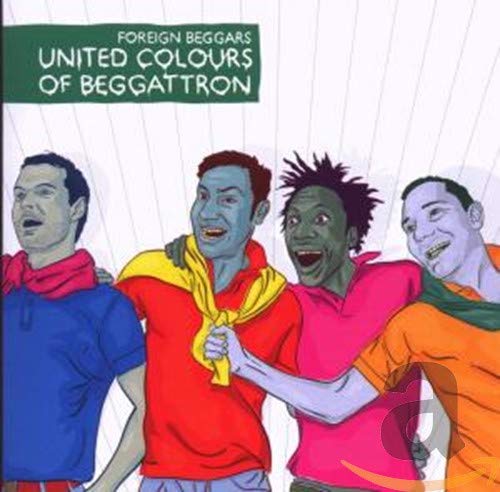 CD cover: Four illustrated men with diverse skin tones, smiling.