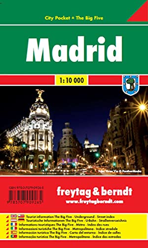 Madrid City Pocket + the Big Five Waterproof 1:10 000