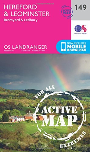 Landranger Active (149) Hereford & Leominster, Bromyard & Ledbury (OS Landranger Active Map)