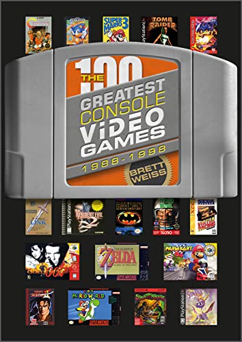 Book cover featuring classic video game box art arranged on a console shape.