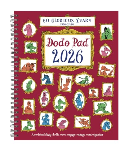 The Dodo Pad Original Desk Diary 2026 - Week to View, Calendar Year Diary : A Diary-Organiser-Planner Book with space for up to 5 people/appointments/activities. UK made, sustainable, plastic free