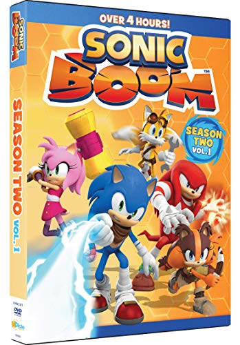 DVD cover for “Sonic Boom: Season 2 Volume 1” featuring Sonic and friends.
