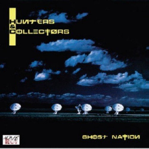 CD cover for Hunters & Collectors’ “Ghost Nation” with cloudy sky.
