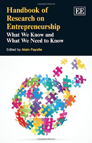Handbook of Research on Entrepreneurship: What We Know and What We Need to Know