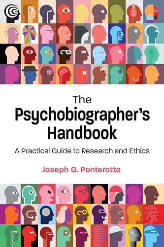 Book cover: “The Psychobiographer’s Handbook” with diverse head illustrations.