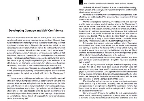 How to Develop Self-Confidence and Influence People by Public Speaking