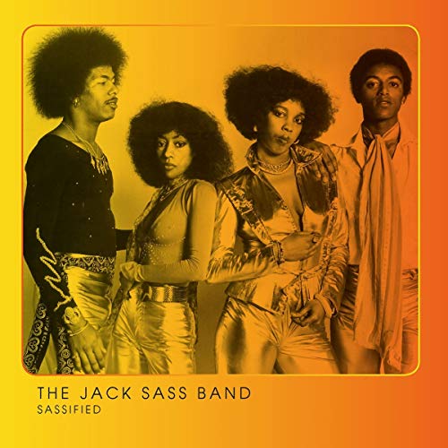 1970s band portrait with large afros, album cover for "Sassified.