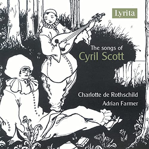 CD cover: black and white illustration of figures in a garden.