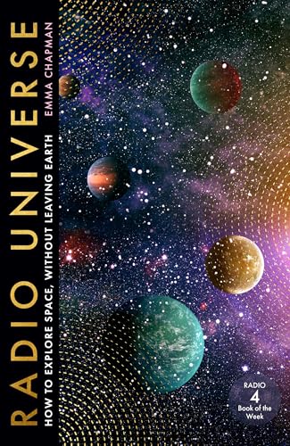 Book cover with title “Radio Universe” and colorful space imagery.