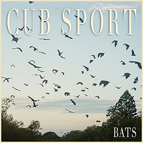 Cub Sport “Bats” CD cover with silhouetted bats against a blue sky.