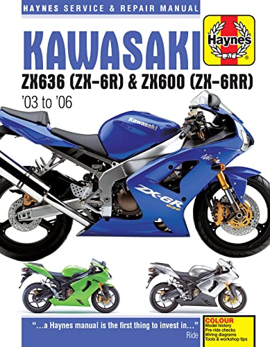 Kawasaki ZX636 (ZX-6)R & ZX600 (ZX-6RR) (03-06) Haynes Repair Manual (Paperback)