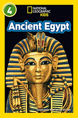 Book cover for Ancient Egypt featuring King Tutankhamun's golden death mask.