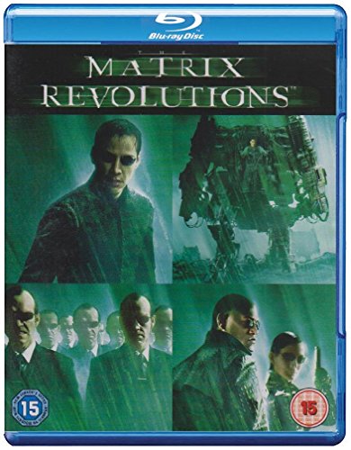 Blu-ray cover art for The Matrix Revolutions featuring Neo, Agent Smith, and other characters.