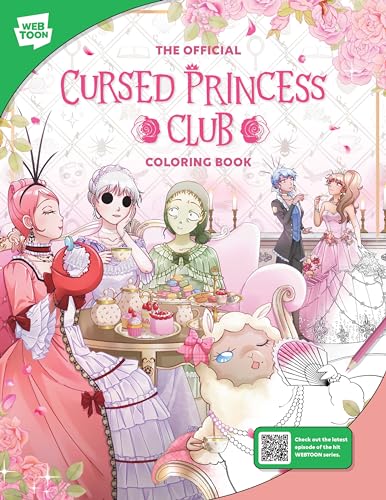 The Official Cursed Princess Club Coloring Book : 46 original illustrations to color and enjoy