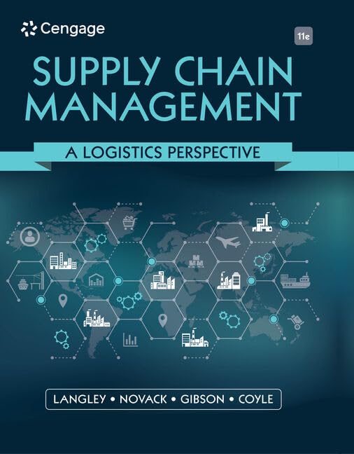 Supply Chain Management : A Logistics Perspective