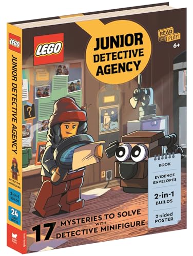 LEGO® Books: Junior Detective Agency (with detective minifigure, dog mini-build, 2-sided poster, play scene, evidence envelopes and LEGO elements)