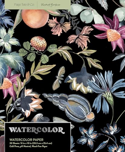 Watercolor Notepad : 20 sheets / 40 pages of Watercolor Paper, 8x10 in, 200 GSM, (Bleed-proof Framing Water Color Paper)