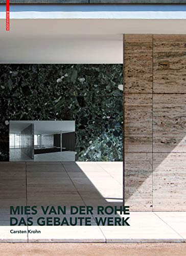 Book cover featuring modern architecture with stone facade and mirrored reflection.