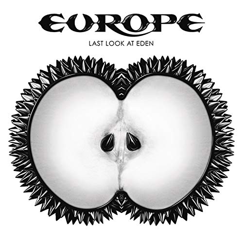 CD album cover for Europe’s “Last Look at Eden” featuring a spiky apple.