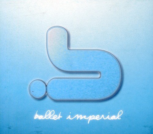 CD cover for “Ballet Imperial” with a silver abstract design on blue.