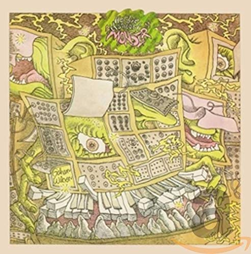 CD cover art: colorful, surreal illustration of a monster and electronics.