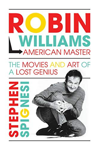 Book cover featuring Robin Williams, text reads "American Master" and "Lost Genius".