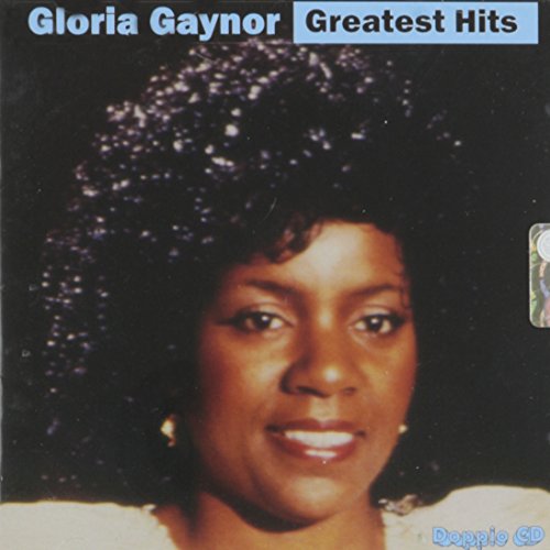 Gloria Gaynor’s “Greatest Hits” CD cover featuring her portrait.