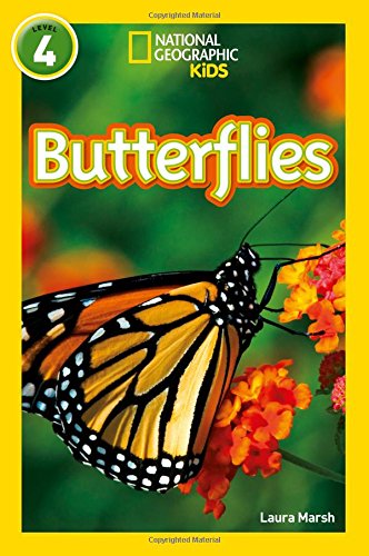 National Geographic Kids book cover featuring a monarch butterfly on flowers.