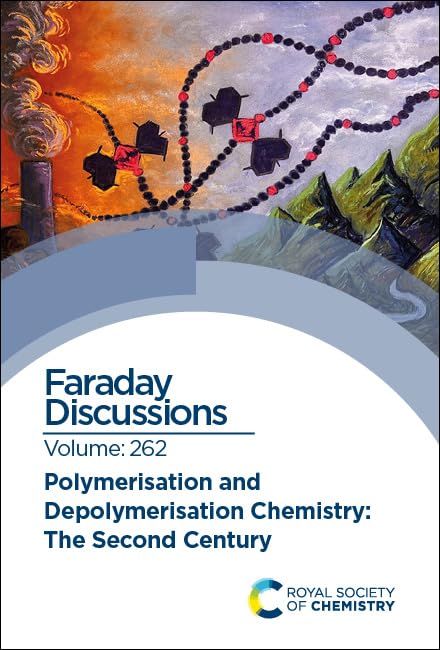 Book cover with abstract molecular graphics and text: "Faraday Discussions.