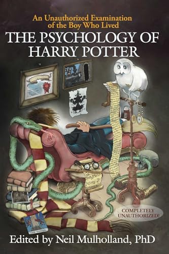 Book cover with illustrated Harry Potter themed psychological analysis imagery.