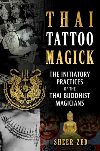 Book cover featuring a tattooed man, a golden Buddha statue, and Thai tiger designs.