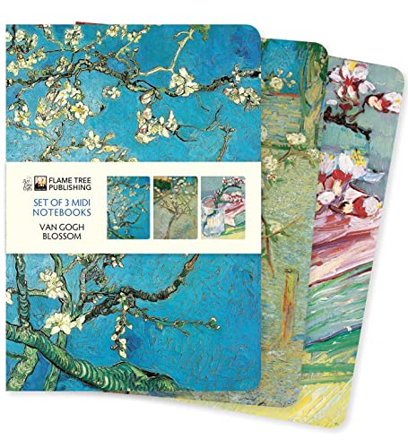Vincent van Gogh: Blossom Set of 3 Midi Notebooks: Blooms Midi Notebook Collection (Midi Notebook Collections)