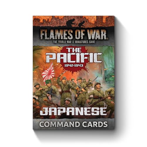 Battlefront Miniatures Flames of War Mid War Pacific Japanese Command Cards