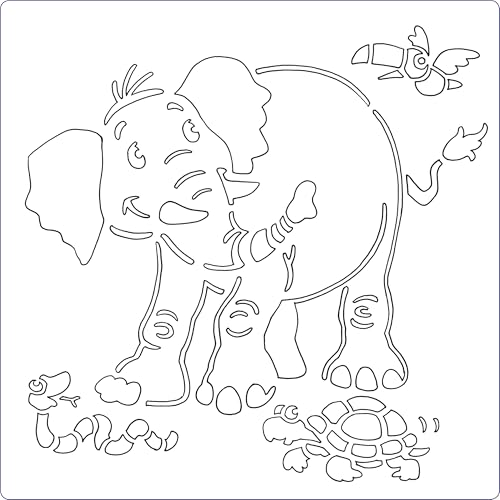 Bible Animals Stencil Activity Pack
