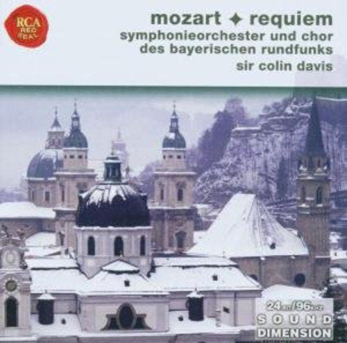 CD cover: Mozart’s Requiem by Sir Colin Davis, featuring a snowy cathedral.