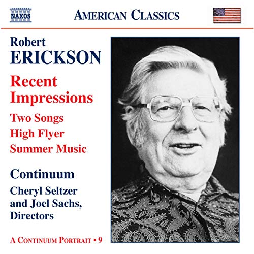 Seltzercontinuumsachs - Ericksonorchestralchamber Vocal [CD]