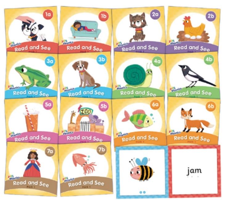 Jolly Phonics Read and See, Pack 1 : in Precursive Letters (British English edition)