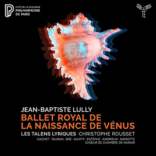 CD cover for Lully’s “Ballet Royal De La Naissance De Vénus” with a shell.