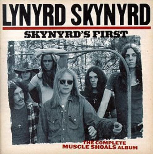 Lynyrd Skynyrd album cover featuring a black and white group portrait.