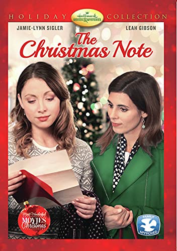 DVD cover for "The Christmas Note" featuring two women and holiday decor.