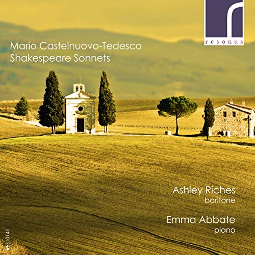 CD cover: Tuscan landscape with a small chapel, text naming composers and performers.