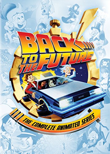 Back to the Future" DVD cover featuring the DeLorean time machine and characters.