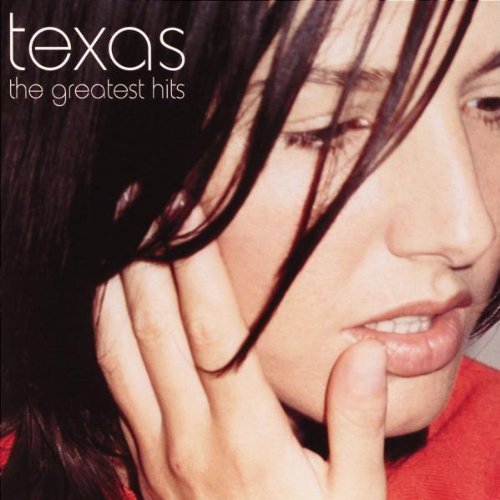 CD cover for Texas’ “The Greatest Hits” featuring a woman’s portrait.
