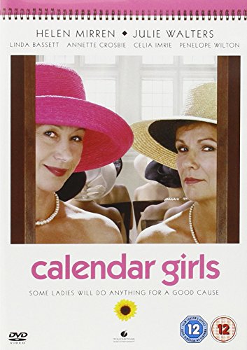 DVD cover for "Calendar Girls" featuring two women in hats.