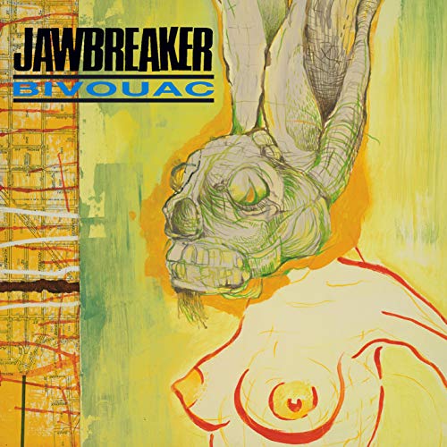 Jawbreaker "Bivouac" CD cover: abstract art with a distorted animal head.
