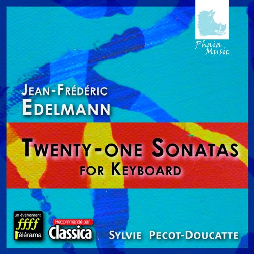 CD cover for Jean-Frédéric Edelmann’s 21 Sonatas for Keyboard.