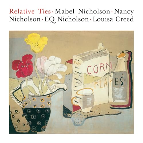 Book cover with still life painting of flowers, cereal, and a bottle.