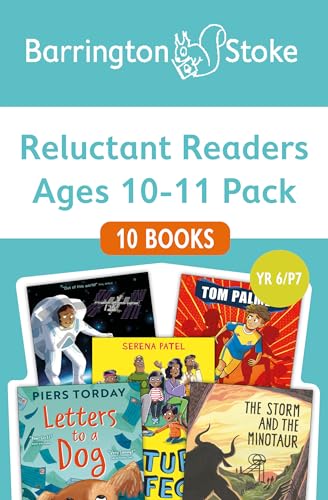 Book pack cover for reluctant readers, ages 10-11, showing four book covers.