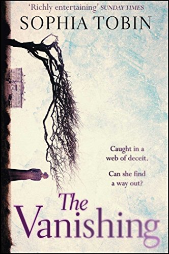 Book cover: tangled branches, a house in the distance, and purple title text.