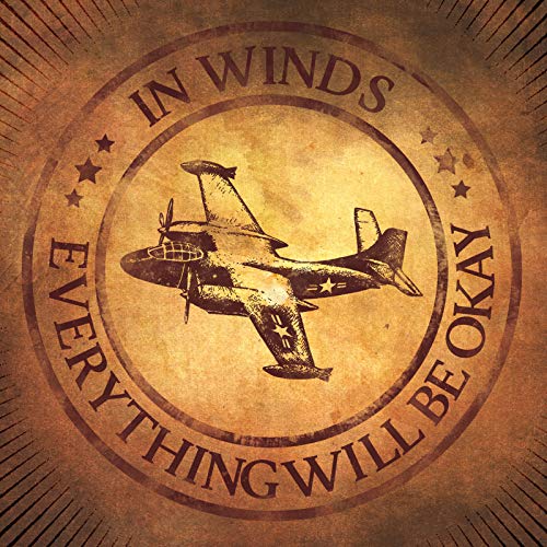 Vintage-style CD cover with an airplane illustration and circular text.